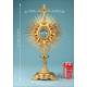 Gorgeous Antique Bejeweled Gilt Metal Monstrance. France, Circa 1900
