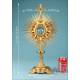 Gorgeous Antique Bejeweled Gilt Metal Monstrance. France, Circa 1900