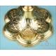 Antique Gilt Silver Chalice and Paten Set. With Case. France, Circa 1880