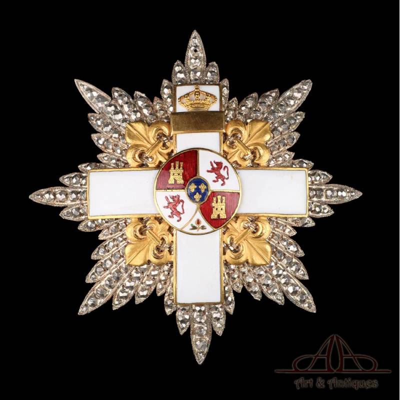 Order of Military Merit White Distinctive. Castells. Spain, Alphonse 13th, Circa 1915