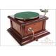 Antique His Masters Voice Mahogany Gramophone. France, Circa 1925