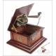 Antique His Masters Voice Mahogany Gramophone. France, Circa 1925