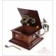 Antique His Masters Voice Mahogany Gramophone. France, Circa 1925