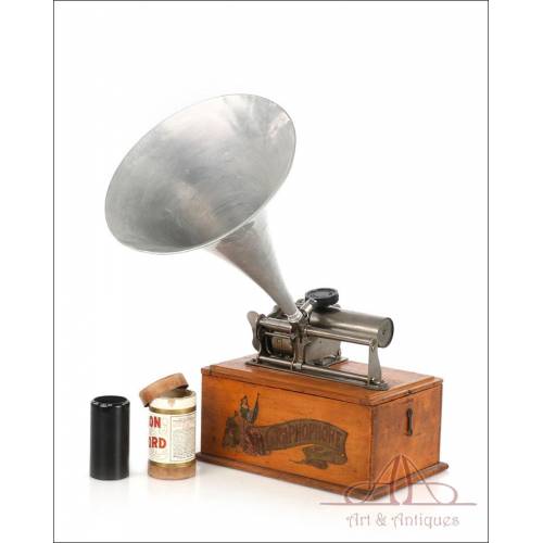 Antique Columbia Eagle Phonograph. USA-France, Circa 1897