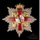 Orden al Mérito Militar Distintivo Rojo. Castells. Época Alfonso XIII, España, Circa 1915