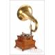 Large Antique Modernist-Style Gramophone. Germany, Circa 1920