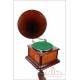 Antique Gramophone with Wooden Horn and Stand. Circa 1920