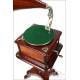 Antique Gramophone with Wooden Horn and Stand. Circa 1920