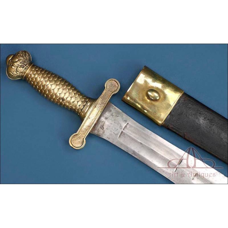 Antique Artillery Machete - Short Sword Mod. 1816. France, Circa 1835