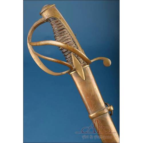 Rara Espada Antigua Española de Caballería de Línea. España C. 1810