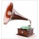 Amazing Mahogany HMV Nº 2 Gramophone-Phonograph. Spain, Circa 1920