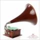 Amazing Mahogany HMV Nº 2 Gramophone-Phonograph. Spain, Circa 1920