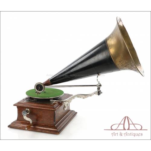 Very Rare Antique Zonophone Opera Phonograph - Gramophone. USA, Circa 1905