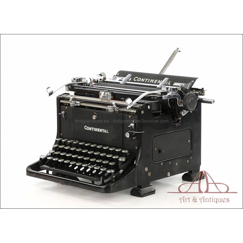 Antique Continental Typewriter. Working. Germany, Circa 1930