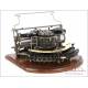 Antique Hammond 12 Typewriter with Curved Keyboard. USA, 1905