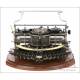 Antique Hammond 12 Typewriter with Curved Keyboard. USA, 1905