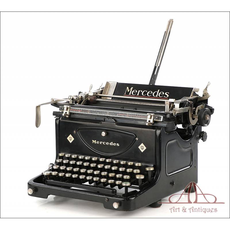 Antique Mercedes Typewriter. Working. Germany, Circa 1930