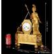 Antique Ormolu Mantel Clock. Minerva Goddess. France, Circa 1850