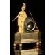 Antique Ormolu Mantel Clock. Minerva Goddess. France, Circa 1850