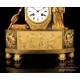 Antique Ormolu Mantel Clock. Minerva Goddess. France, Circa 1850