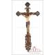 Large Antique Carved Wooden Crucifix. 19th Century