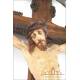 Large Antique Carved Wooden Crucifix. 19th Century