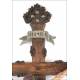 Large Antique Carved Wooden Crucifix. 19th Century