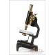 Antique Winkel-Kosmos Monocular Student Microscope. Germany, Circa 1920