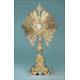 Gorgeous Antique Gilt Silver Monstrance. France, Circa 1880