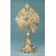 Gorgeous Antique Gilt Silver Monstrance. France, Circa 1880