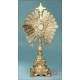 Gorgeous Antique Gilt Silver Monstrance. France, Circa 1880