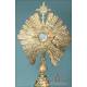 Gorgeous Antique Gilt Silver Monstrance. France, Circa 1880