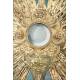 Gorgeous Antique Gilt Silver Monstrance. France, Circa 1880