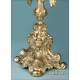 Gorgeous Antique Gilt Silver Monstrance. France, Circa 1880