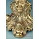 Preciosa Custodia Antigua de Plata Dorada. Francia, Circa 1880