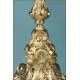 Gorgeous Antique Gilt Silver Monstrance. France, Circa 1880