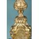 Gorgeous Antique Gilt Silver Monstrance. France, Circa 1880