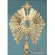 Gorgeous Antique Gilt Silver Monstrance. France, Circa 1880