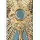 Gorgeous Antique Gilt Silver Monstrance. France, Circa 1880