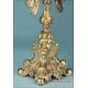 Gorgeous Antique Gilt Silver Monstrance. France, Circa 1880