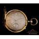 Antiguo Reloj de Bolsillo de Oro de 18K con Sonería de Cuartos. Inglaterra, 1839