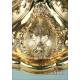 Very Antique 18th-Century Spanish Gilt Silver Chalice. Cordoba, Spain, Circa 1773