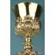 Very Antique 18th-Century Spanish Gilt Silver Chalice. Cordoba, Spain, Circa 1773