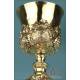 Very Antique 18th-Century Spanish Gilt Silver Chalice. Cordoba, Spain, Circa 1773