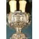 Amazing Antique Gilt Silver Chalice. 19th Century