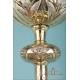 Gorgeous Antique Bicolor Silver Ciborium. France, 19th Century