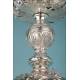 Antique Classic Style Silver Ciborium. France, Circa 1880