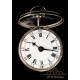 Reloj de Bolsillo Catalino de Plata. James Cowan. Edimburgo, Escocia, 1760