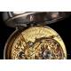 Reloj de Bolsillo Catalino de Plata. James Cowan. Edimburgo, Escocia, 1760