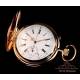 Antique 18K Gold Quarter Repeater & Chrono Pocket Watch. Switzerland, Circa 1880